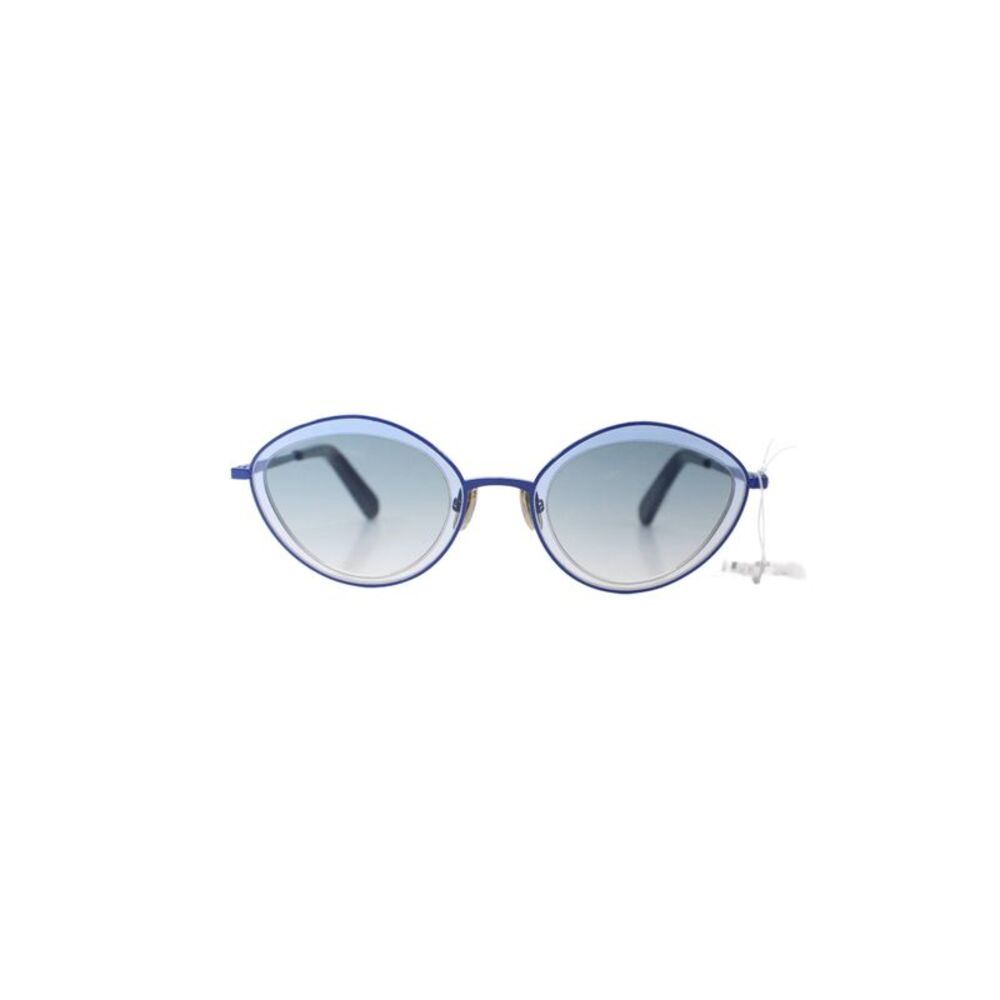 Zimmermann Women's Round Lens Blue Frame Sunglasses
